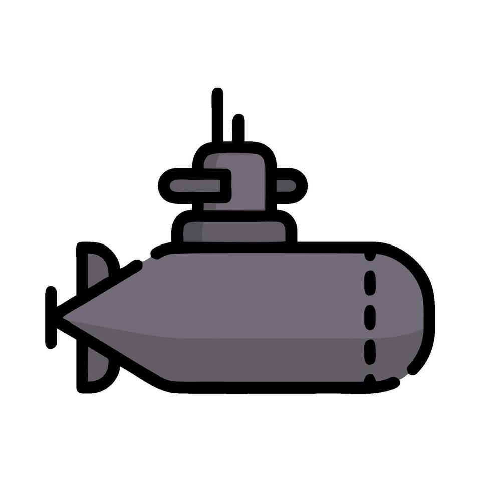 Submarine icon illustration design vector