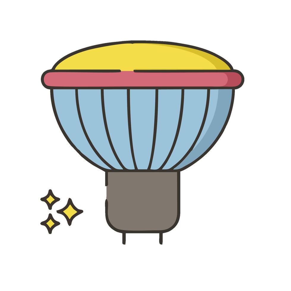 A light bulb with a star on it vector