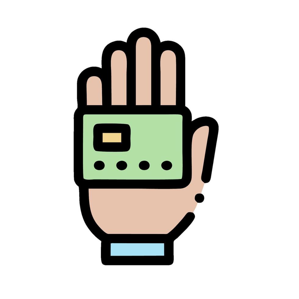 Hand holding credit card icon illustration vector