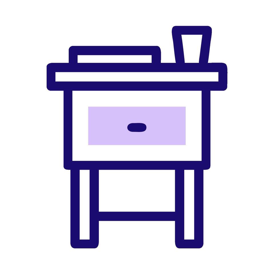 cabecera mesa icono ilustración vector