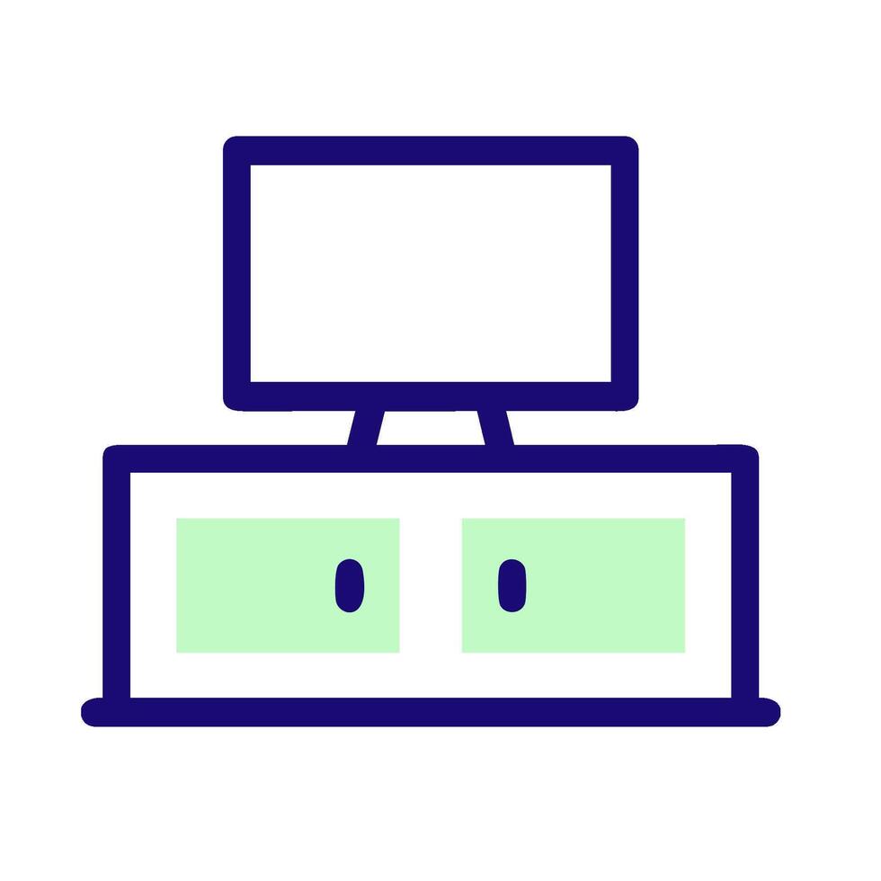 Tv stand icon illustration vector