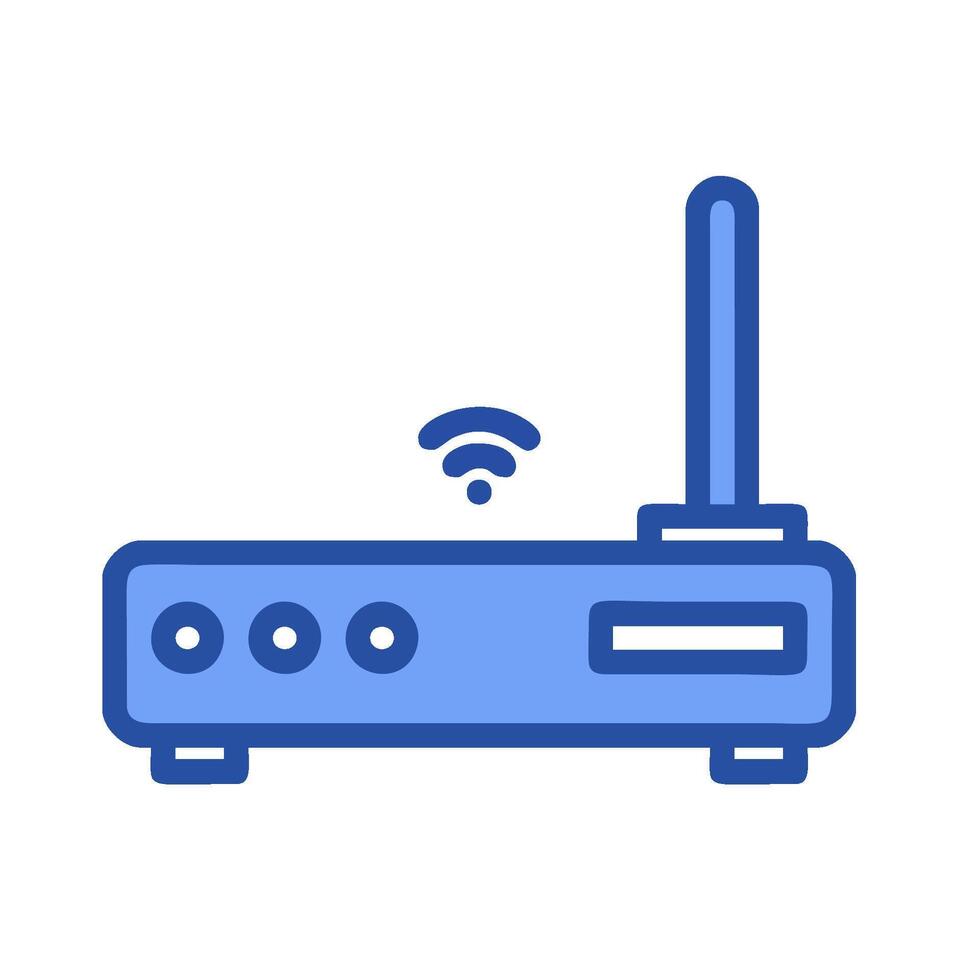 A wireless router icon on a white background vector