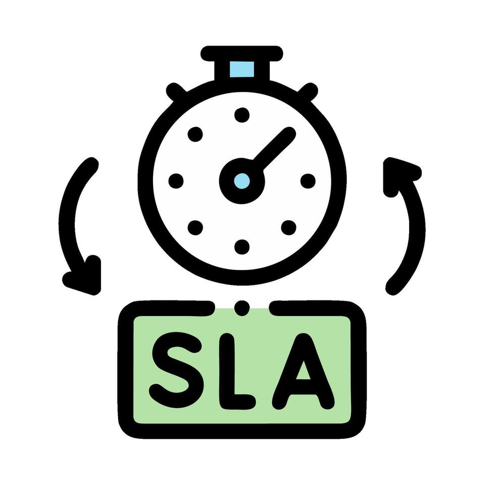 Sla - stopwatch icon vector