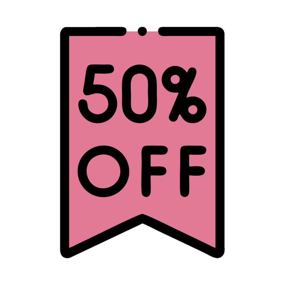 50 off sale icon illustration vector