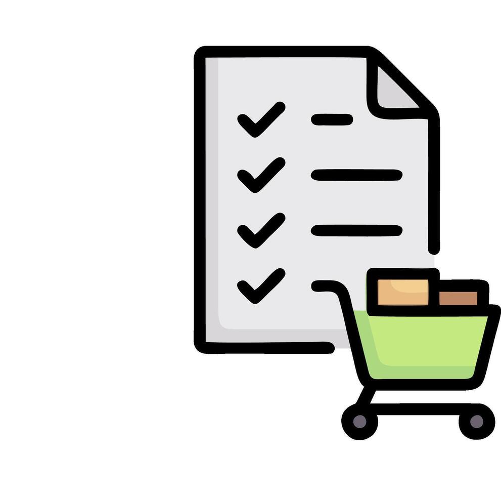 Shopping cart icon illustration vector