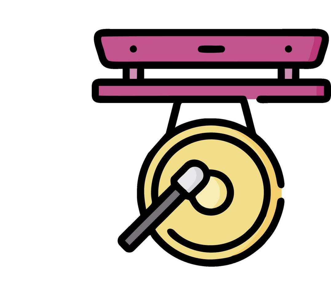 A clock with a hammer and a knife on it vector