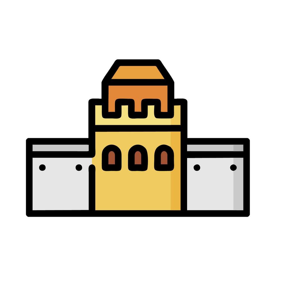 A castle icon on a white background vector