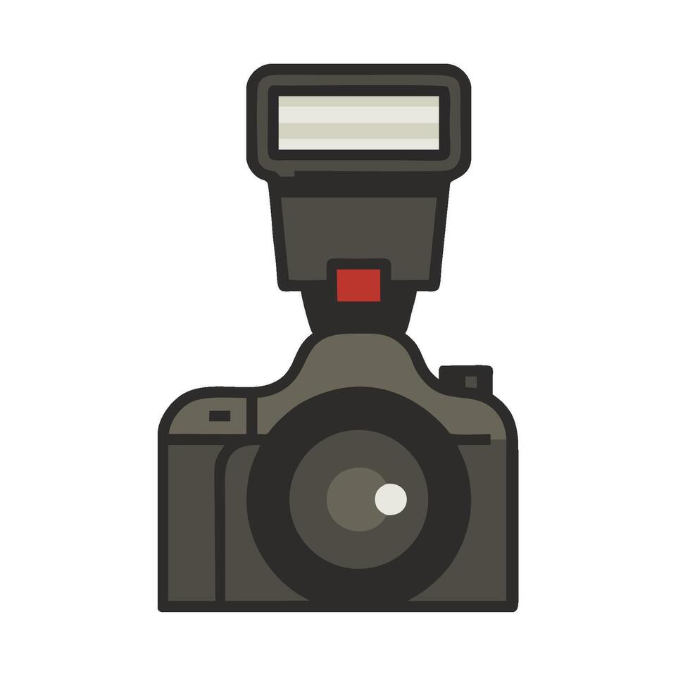Camera flash light illustration vector