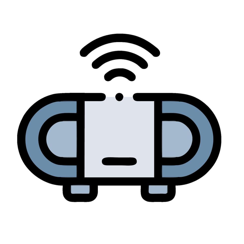 A wireless speaker icon on a white background vector