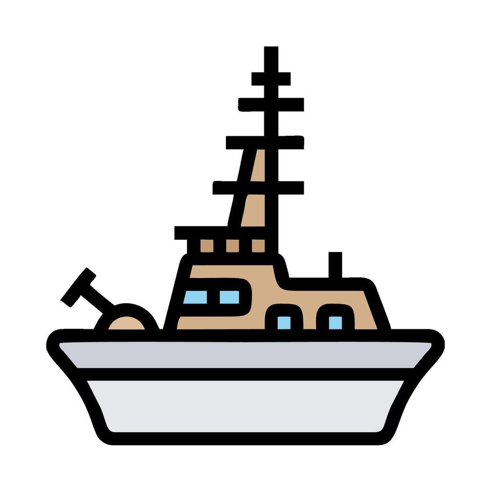 A boat icon on a white background vector