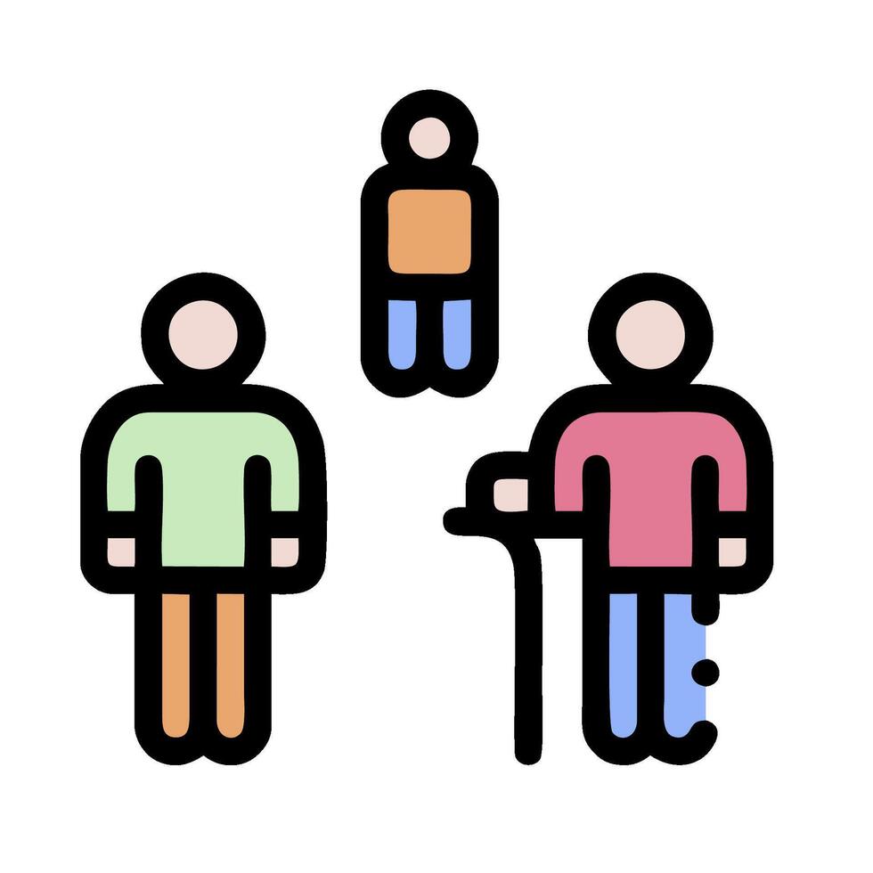 Family icon illustration vector