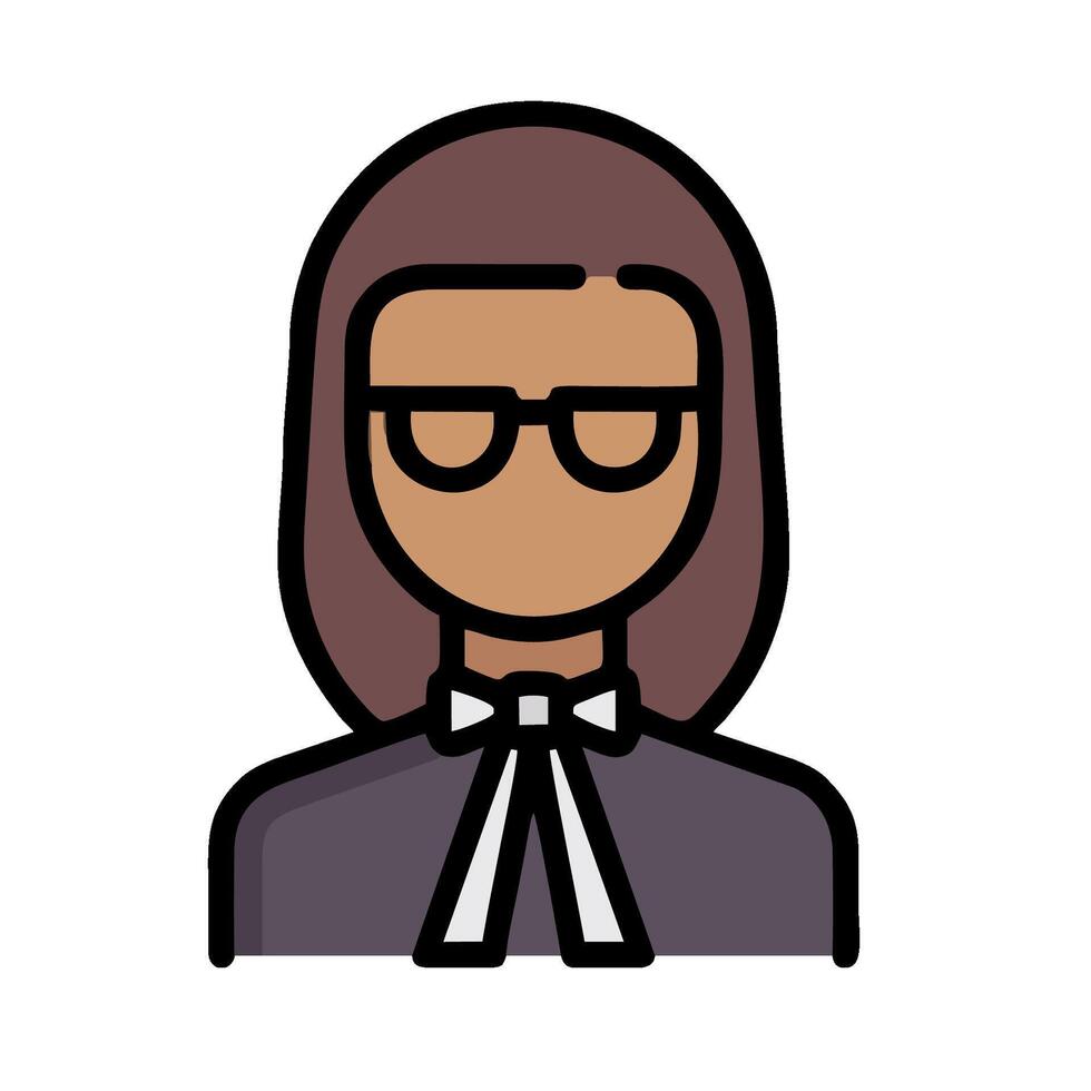 A woman in glasses and a tie is wearing a tie vector