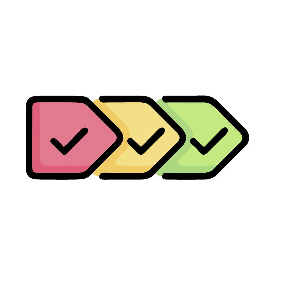 Check mark icon illustration vector
