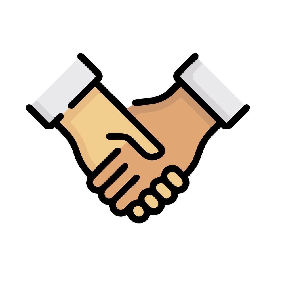 Handshake icon, business agreement, business partnership, business deal, business deal, business agreement, vector