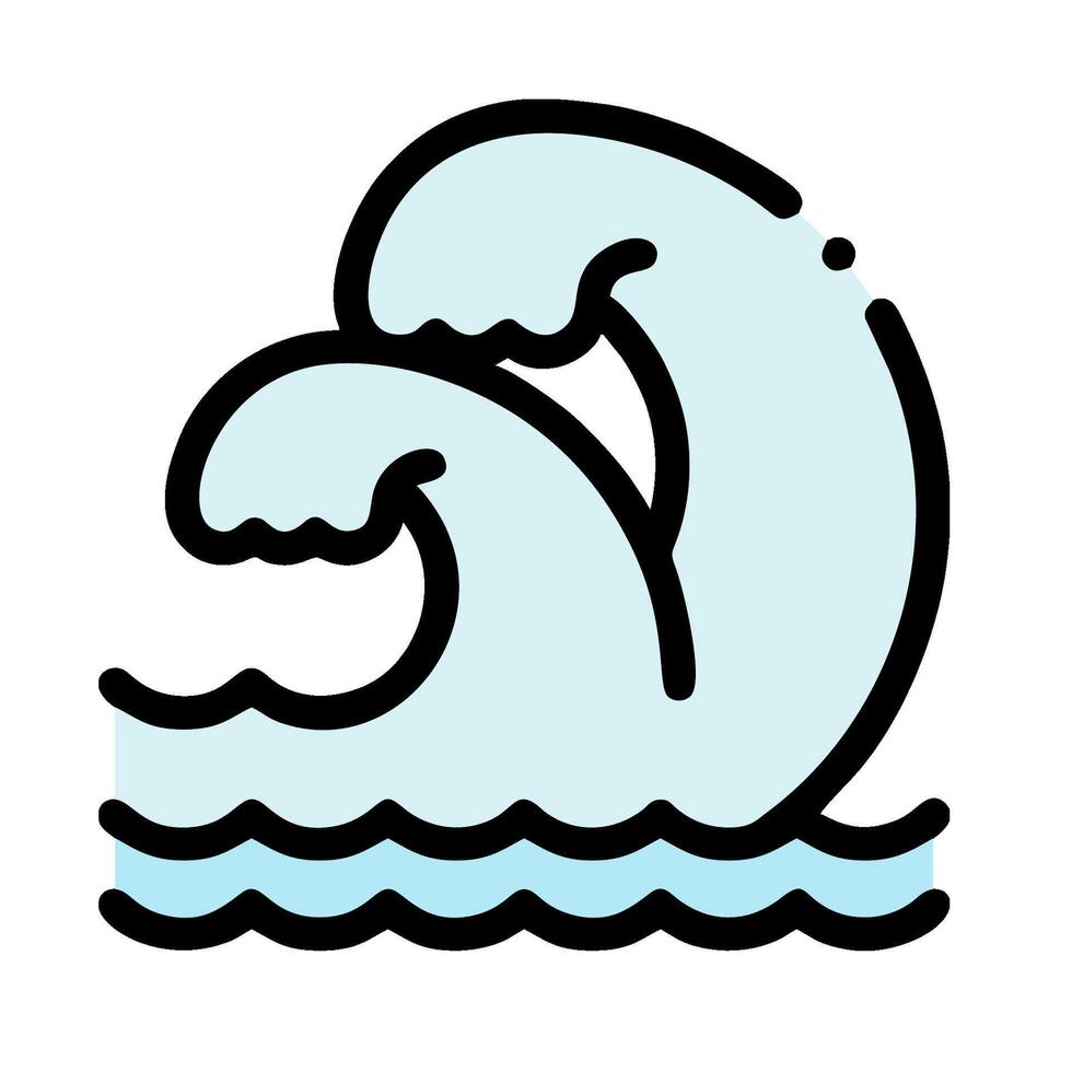 Wave icon illustration vector