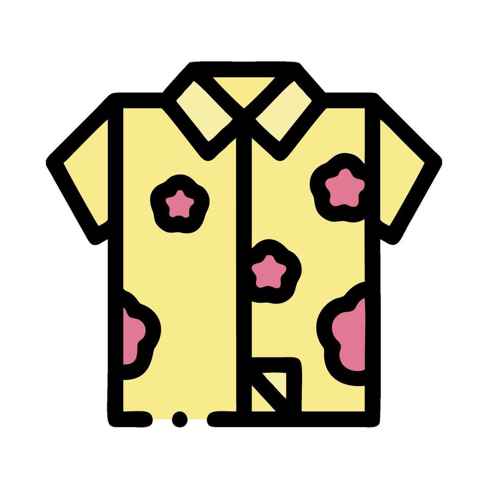 A shirt with pink flowers on it vector