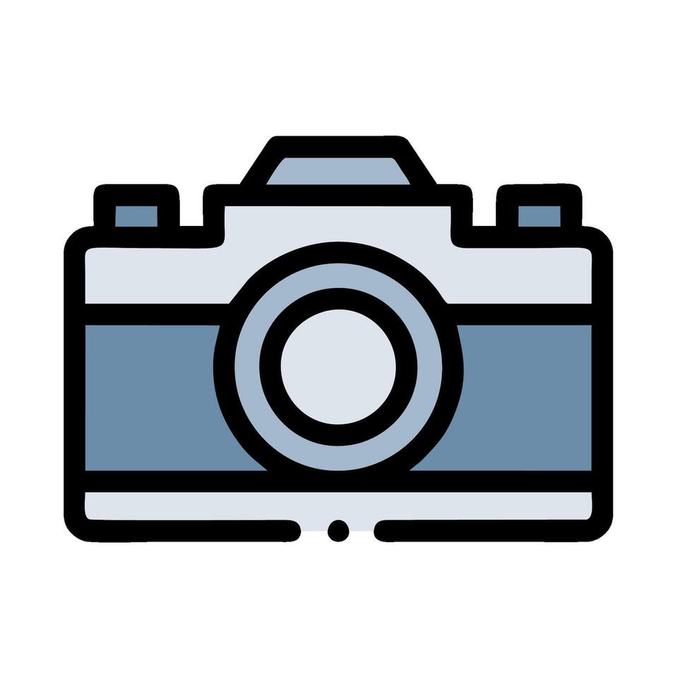 A camera icon on a white background vector