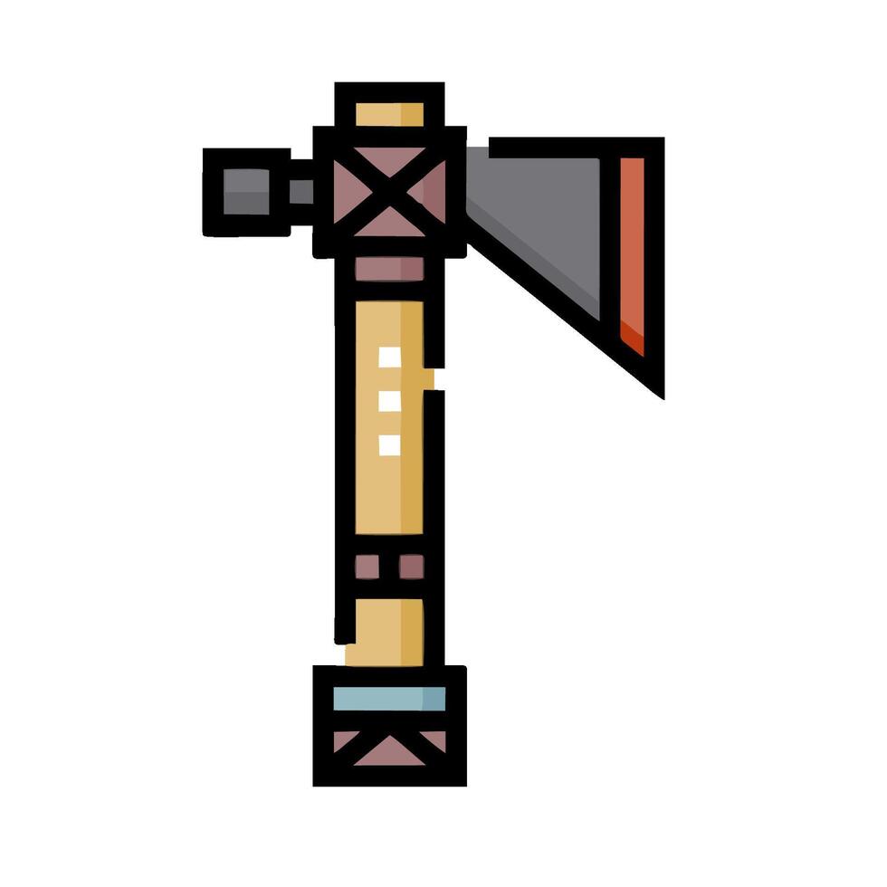 A cartoon axe on a white background vector