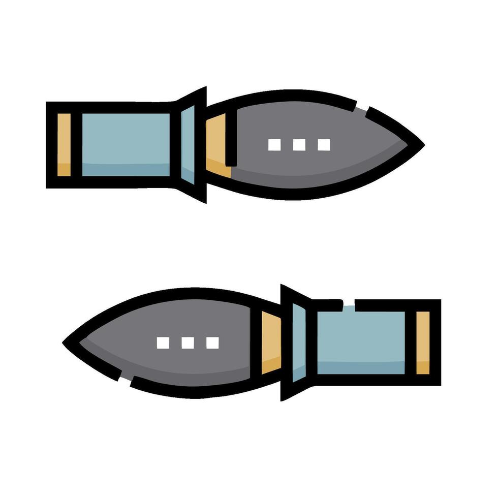 Two cartoon bombs on a white background vector