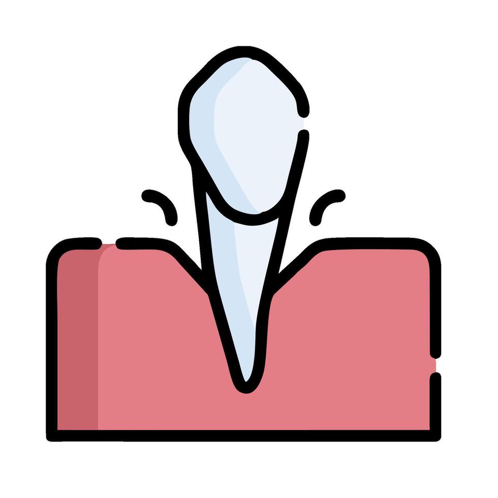A tooth is sticking out of a toothpaste tube vector
