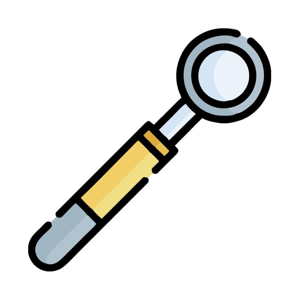 A magnifying glass icon on a white background vector