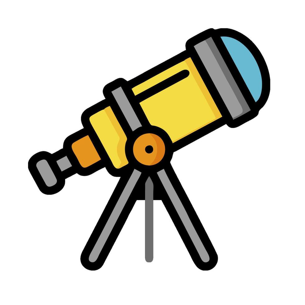 A telescope icon on a white background vector