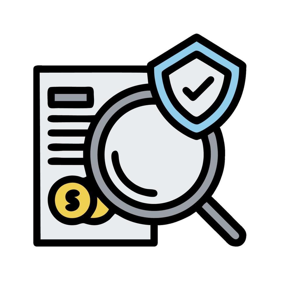 Magnifying glass icon with magnifying glass and money vector