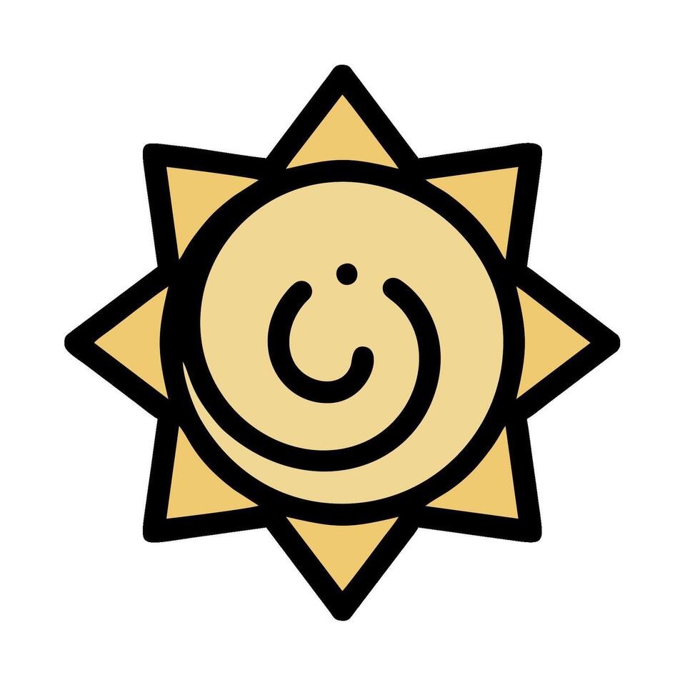 Sun smile icon illustration design vector