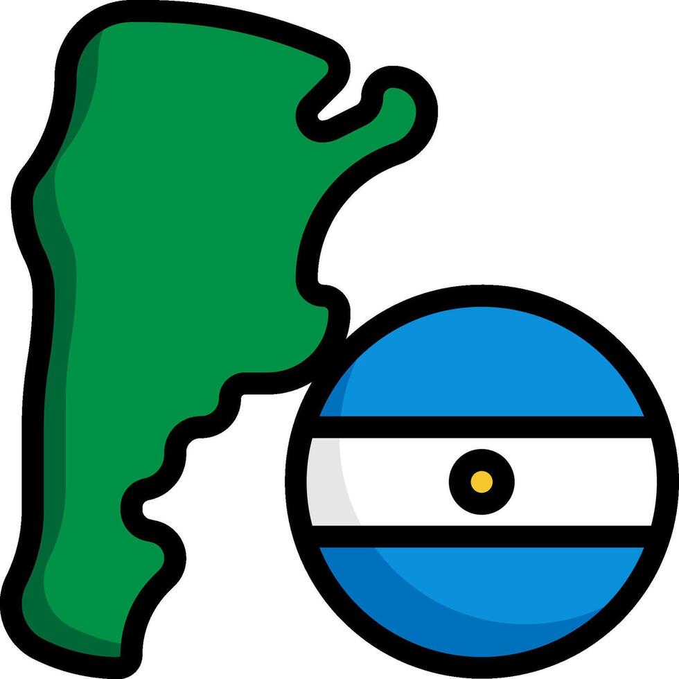 Uruguay map and ball illustration vector