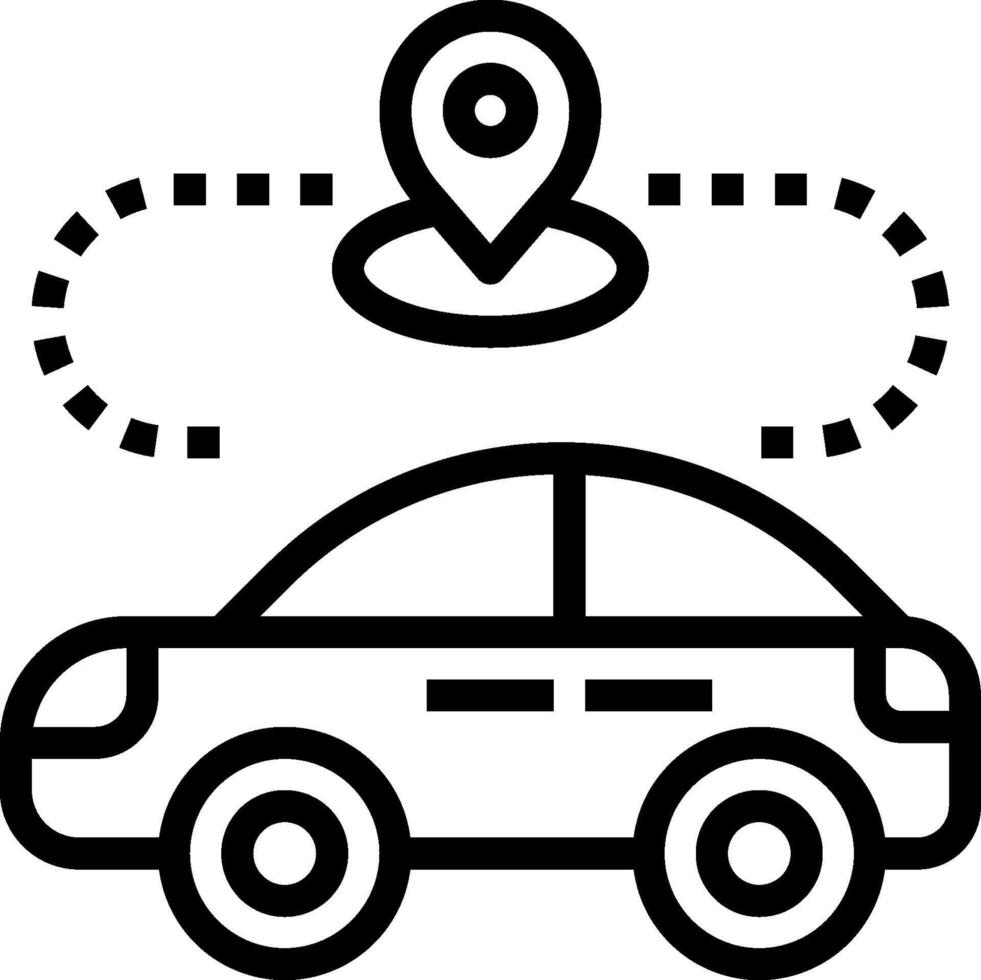 Car navigation icon vector