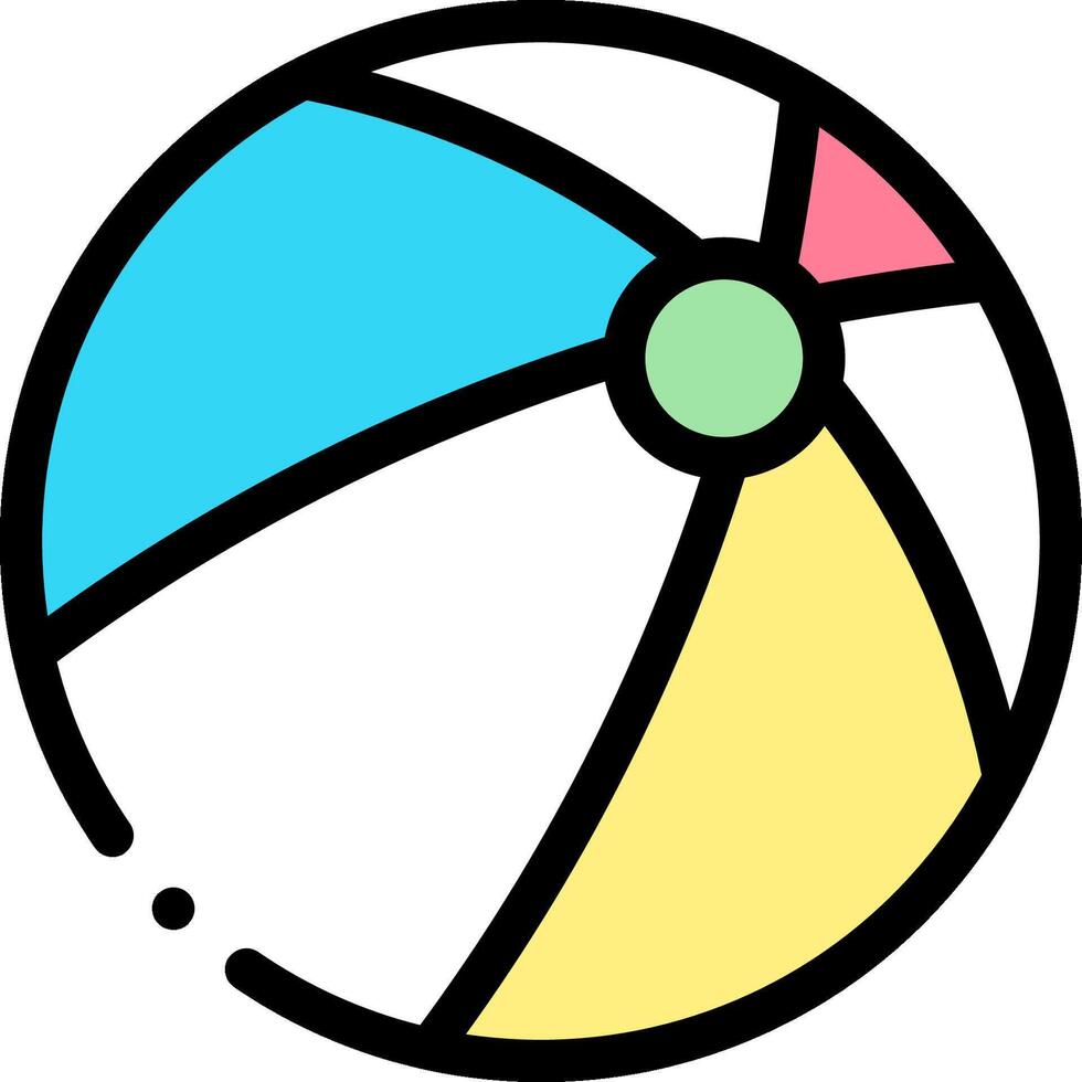 Beach ball icon vector