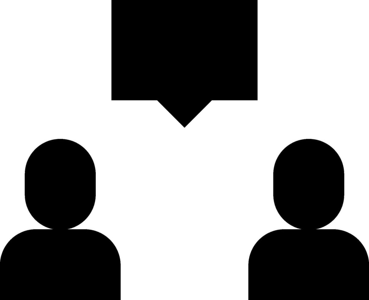 Two people are standing in front of a black box vector