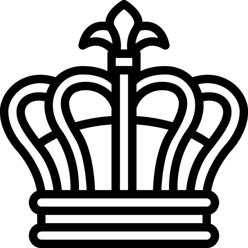 A crown icon on a white background vector