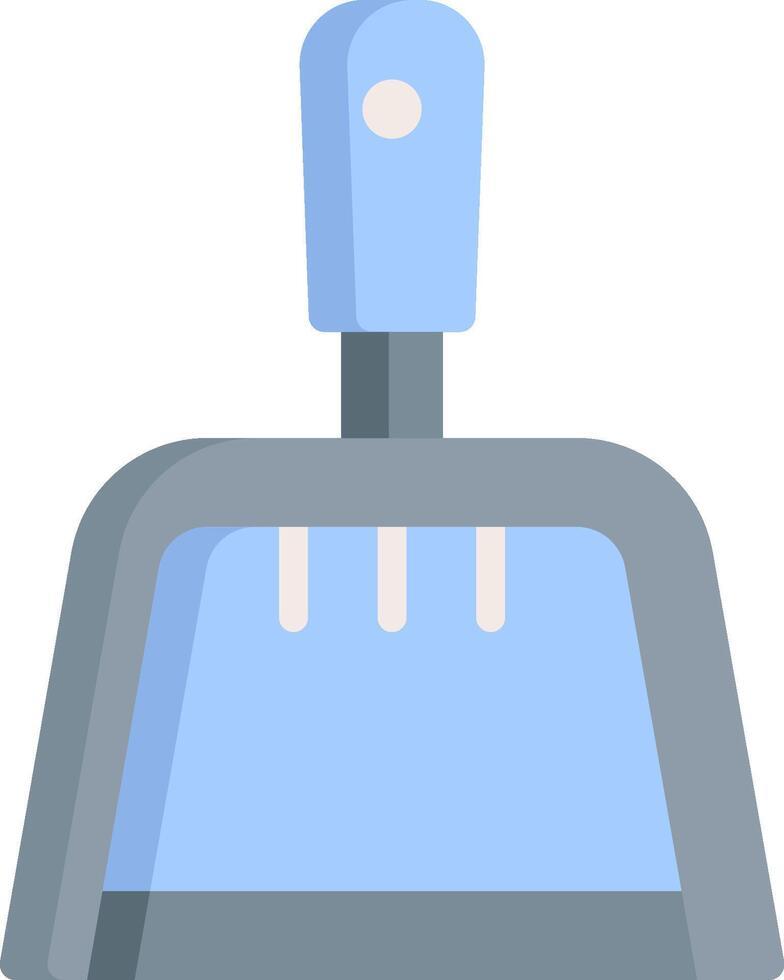 A blue vacuum cleaner on a white background vector