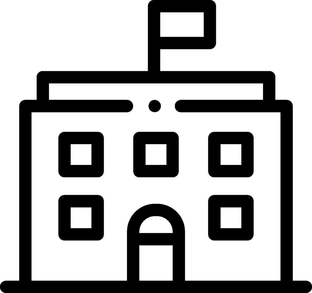 White house icon vector