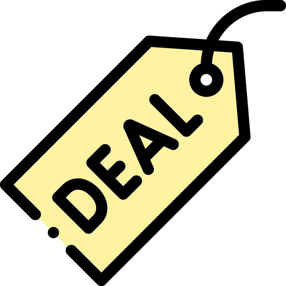 Deal price tag illustration vector