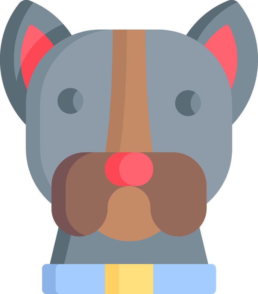 Dog head icon illustration vector