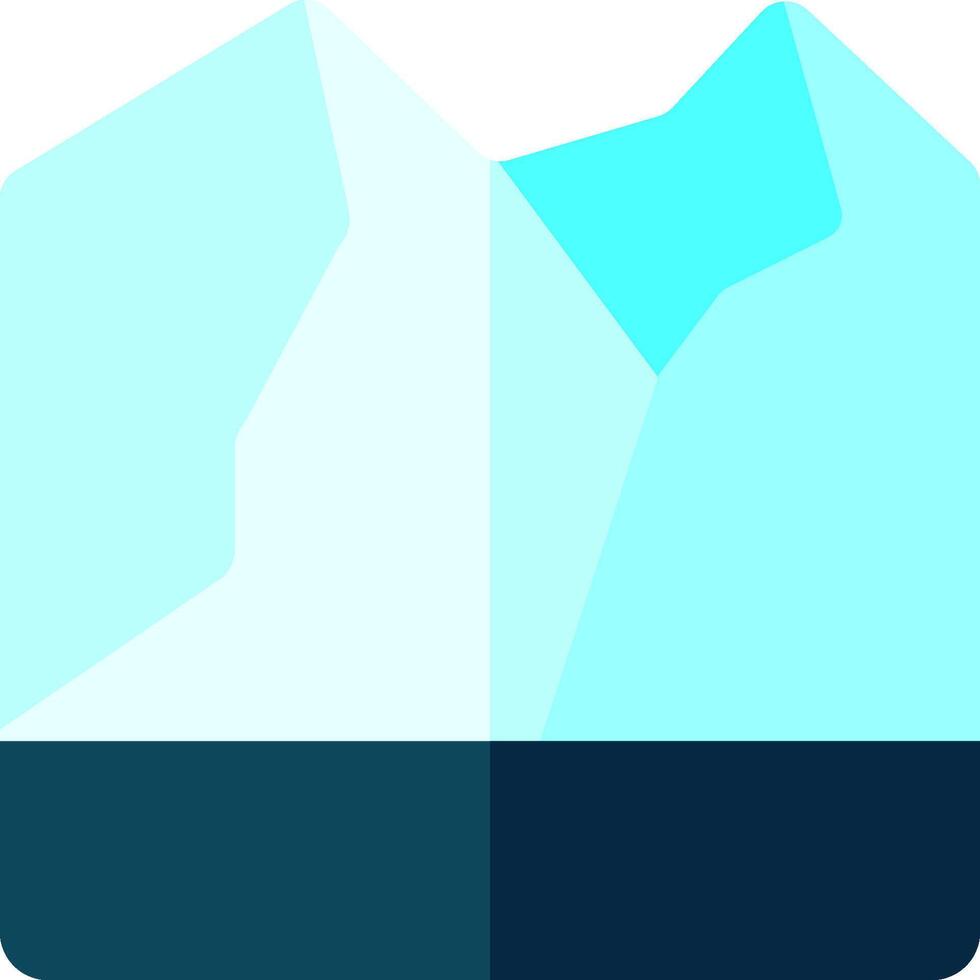 The iceberg icon vector