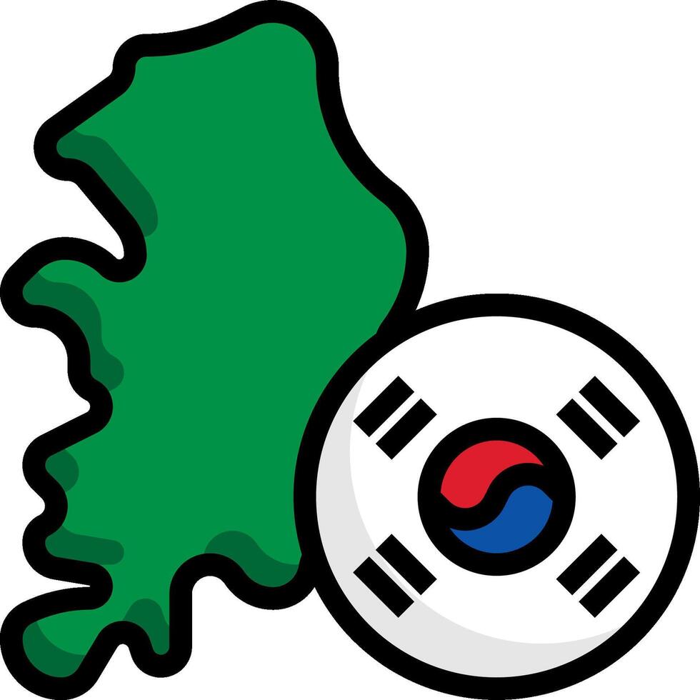 Korea illustration design vector