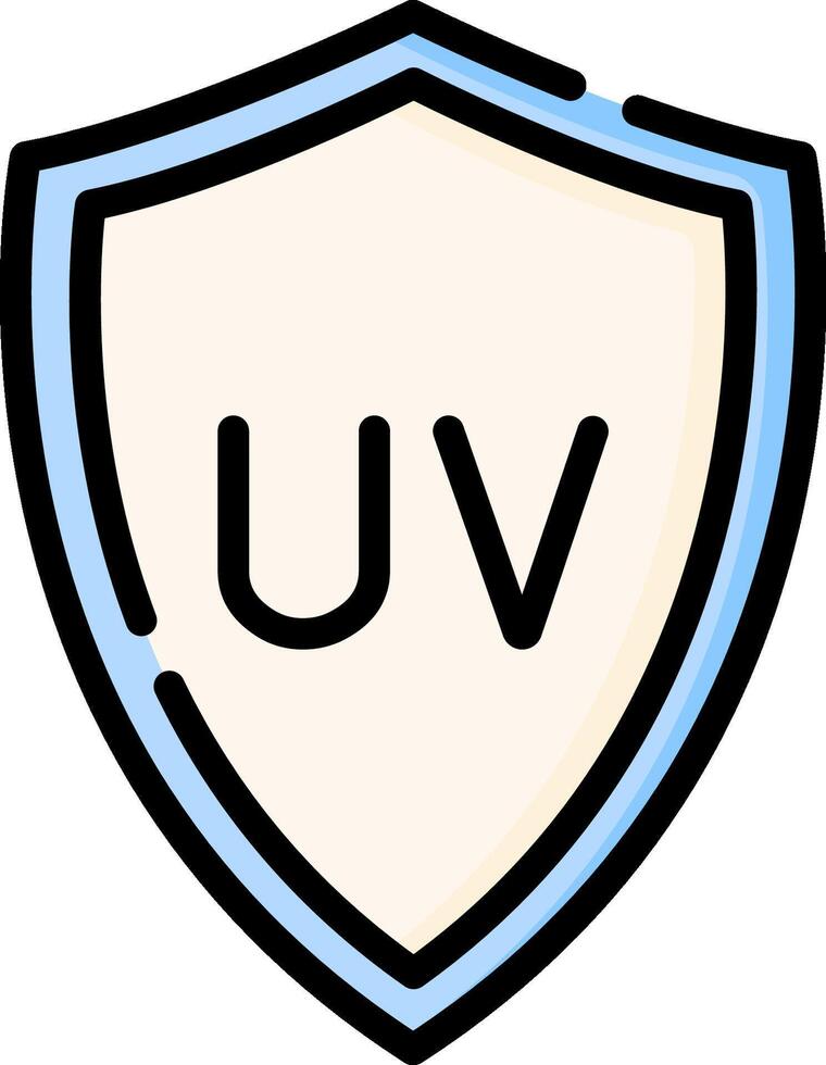 The uv shield logo vector
