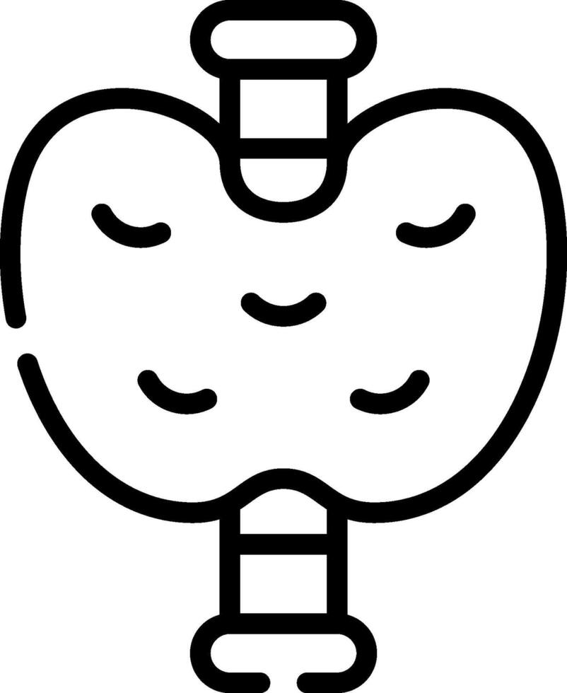 An illustration of a heart with a pipe coming out of it vector