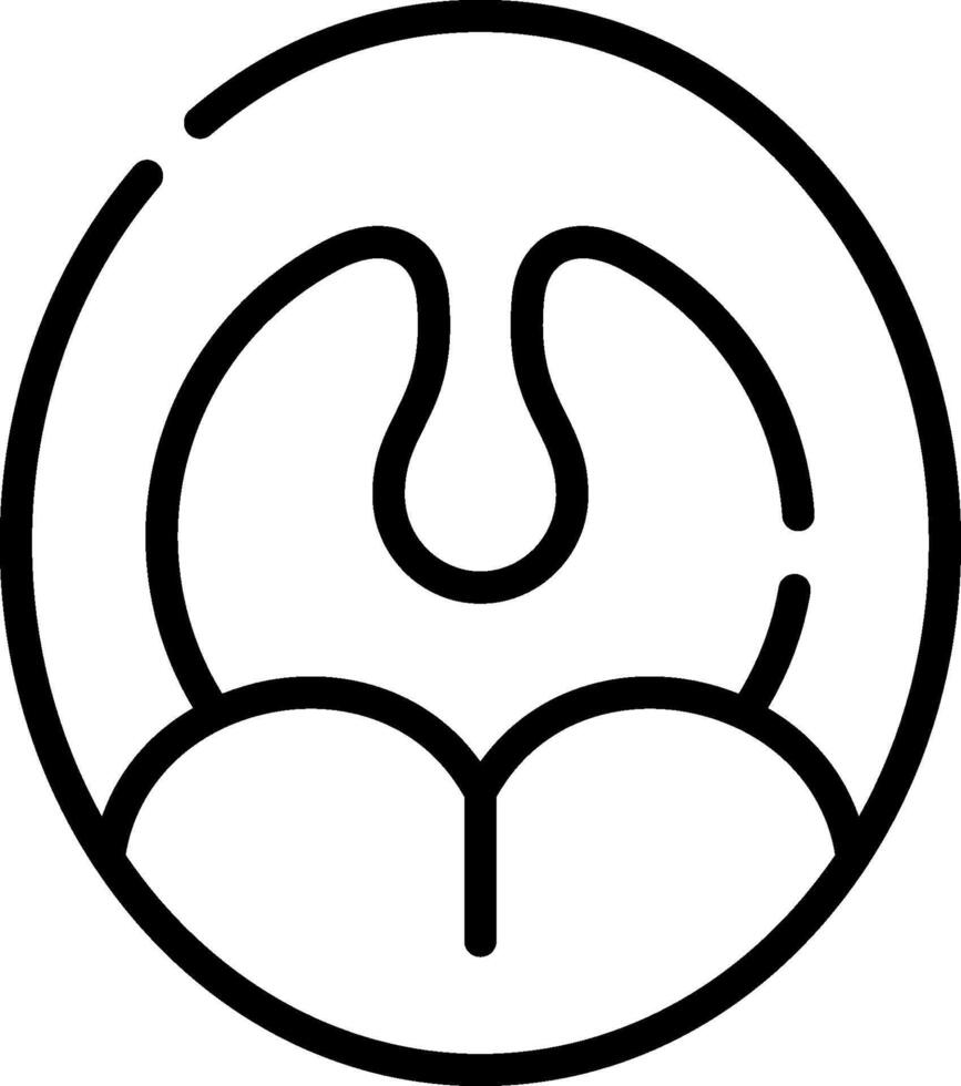 A black and white logo of a person with a heart vector