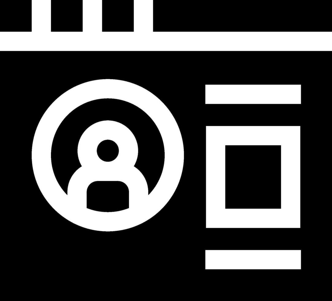A black and white icon of a person holding a phone vector