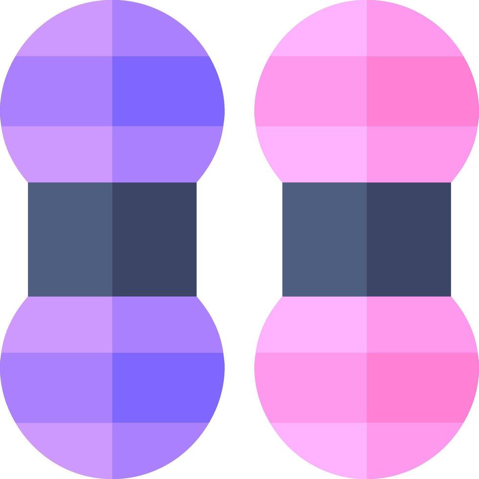 Two pink and purple balls with a black and white background vector