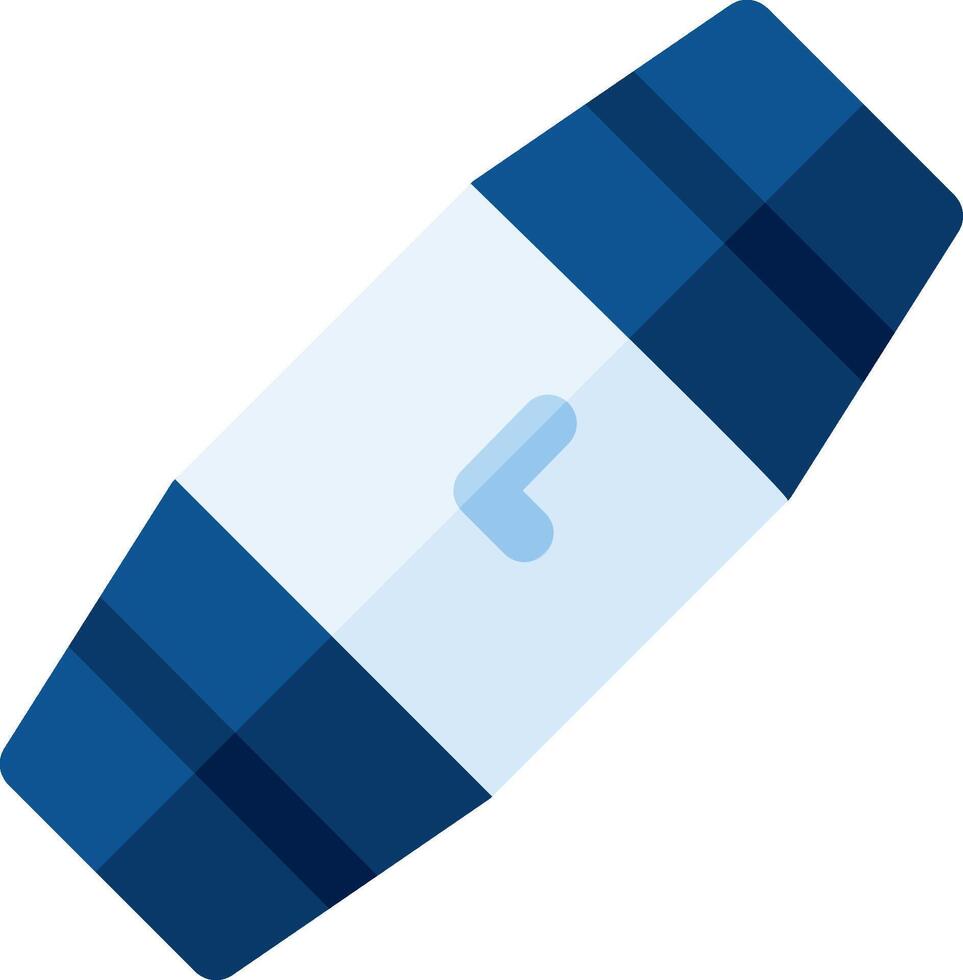 A blue and white band with a white letter f vector