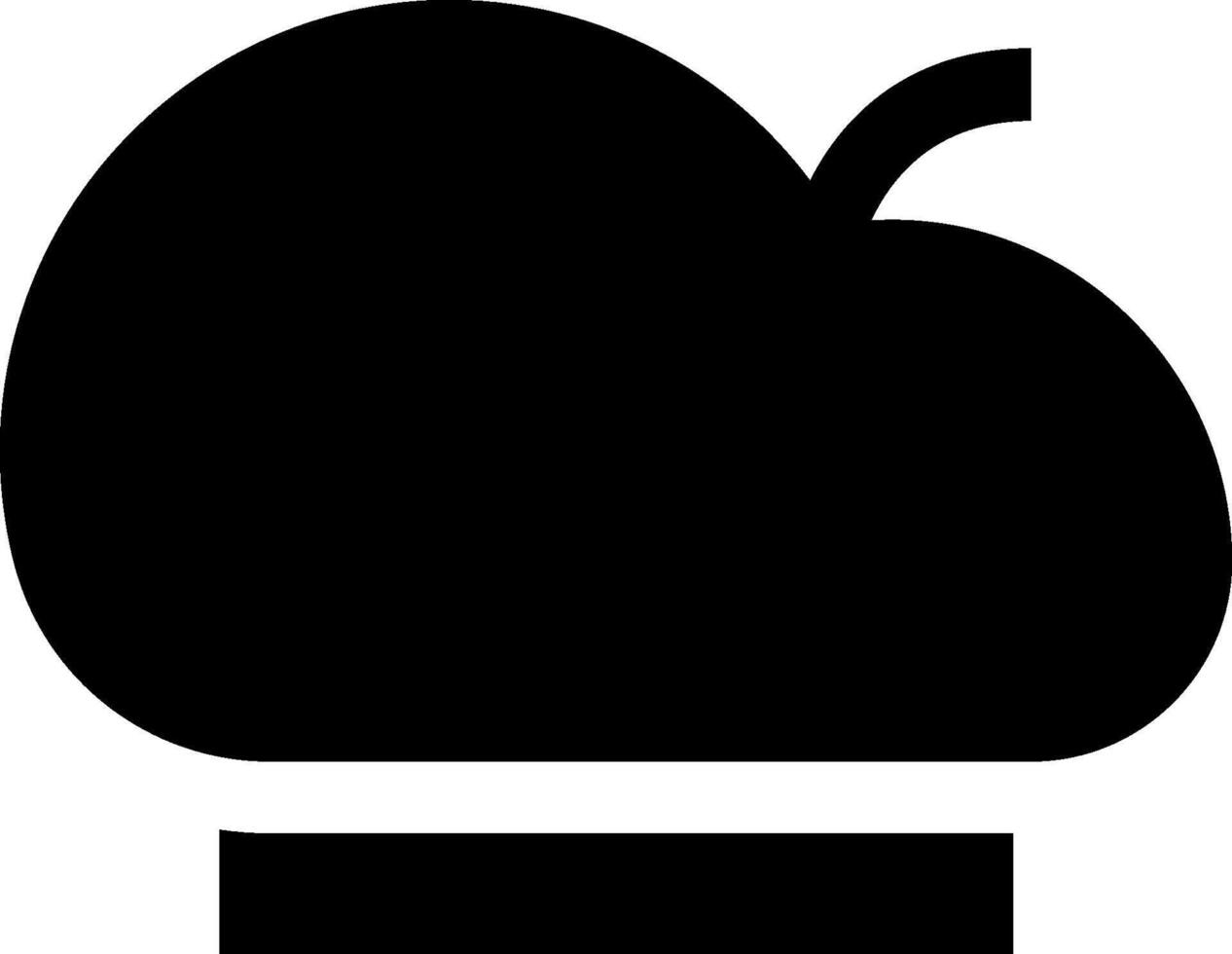 A black and white apple icon on a white background vector