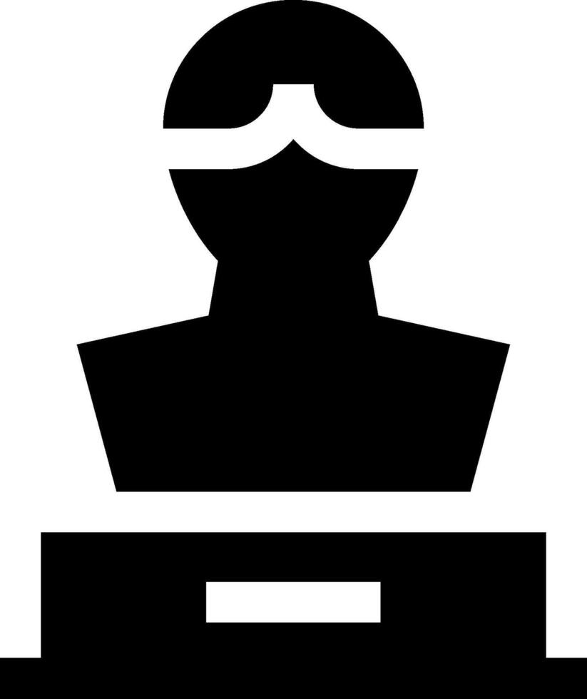 A black and white silhouette of a man in a mask vector
