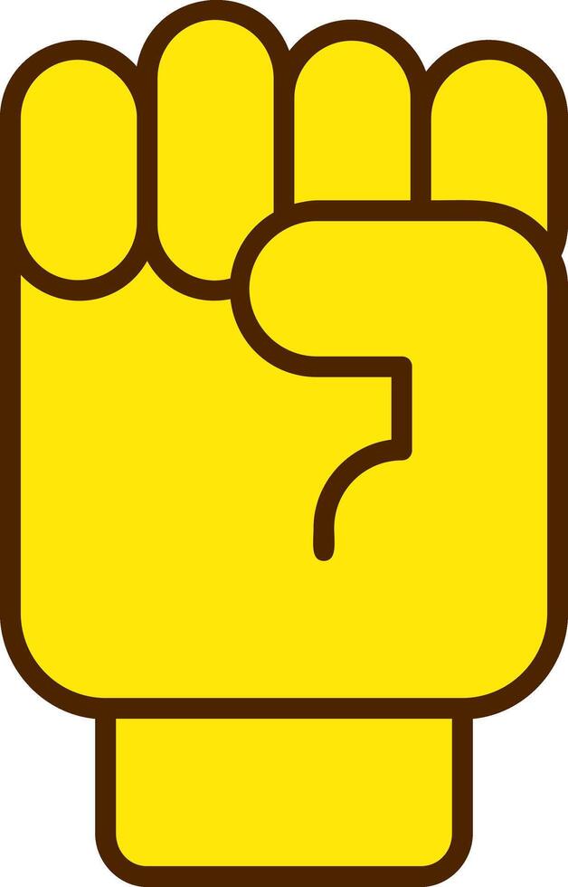 Raising Fist Icon Design vector
