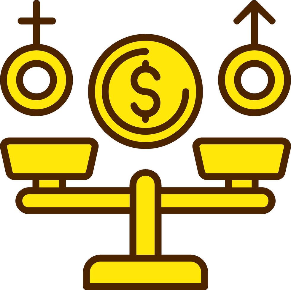 Equal Pay Icon Design Symbol vector