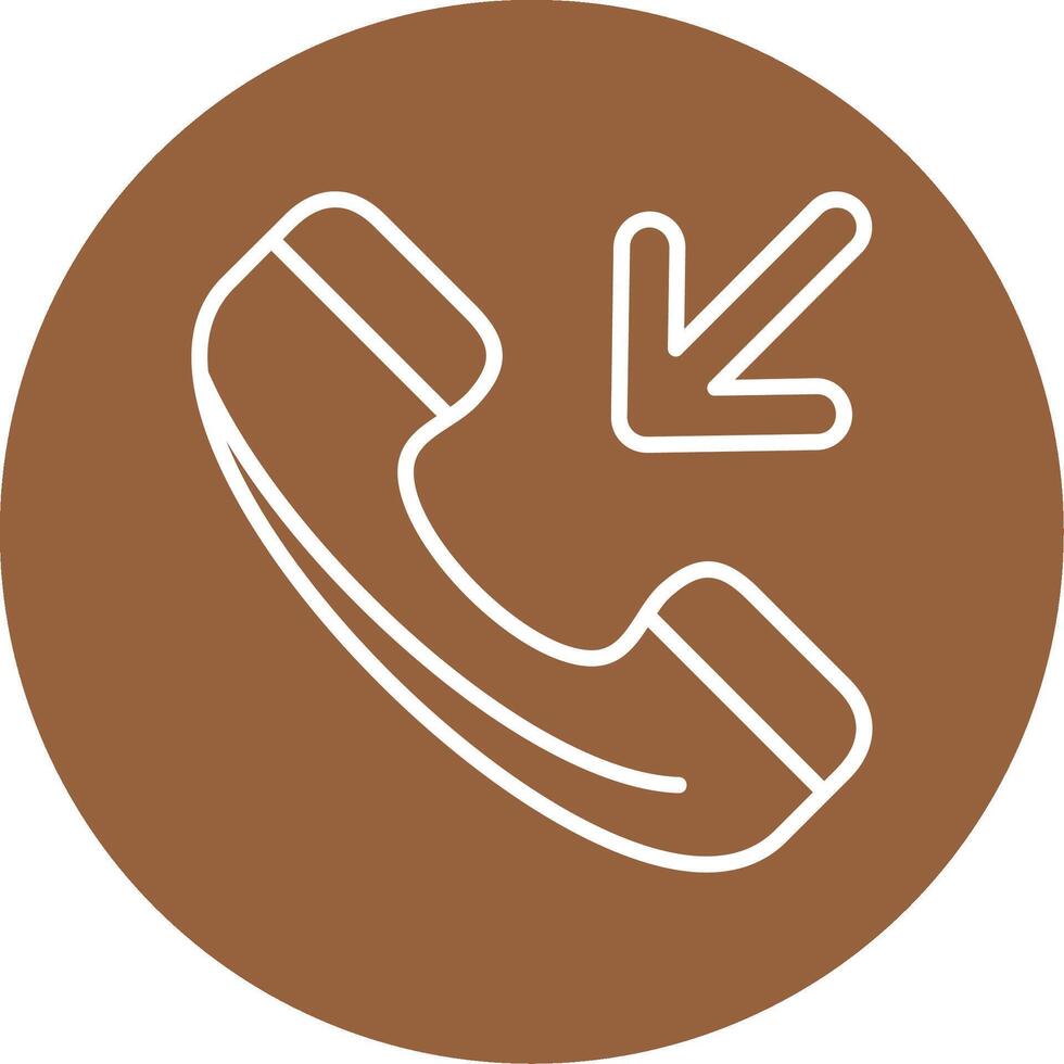 Incoming call Icon Design vector